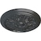 Ekena Millwork Vienna Ceiling Medallion (Fits Canopies up to 3 1/4"), Hand-Painted Pewter, 16 7/8"OD x 5/8"P CM17VIPES - alternate 3